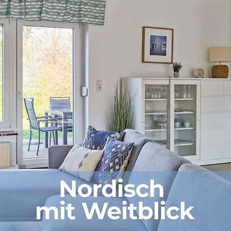 Oll Smee 9 - Huus Twee Mit Eingezaeunten Garten, Weitblick, Kamin Und Strandkorb Werdum