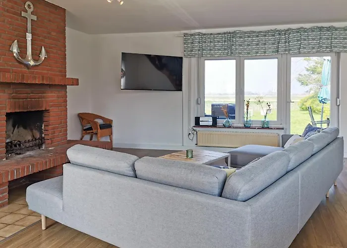 Σπίτι διακοπών Oll Smee 9 - Huus Twee Mit Eingezaeunten Garten, Weitblick, Kamin Und Strandkorb