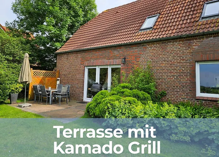 Oll Smee 9 - Huus Twee Mit Eingezaeunten Garten, Weitblick, Kamin Und Strandkorb